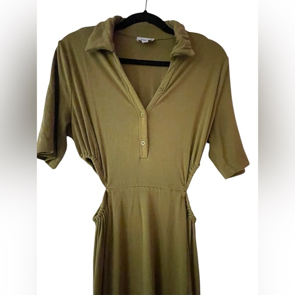 Essie Golden x The Drop Elegant Olive Green Maxi Dress Size: M Women’s Causal - Picture 3 of 7
